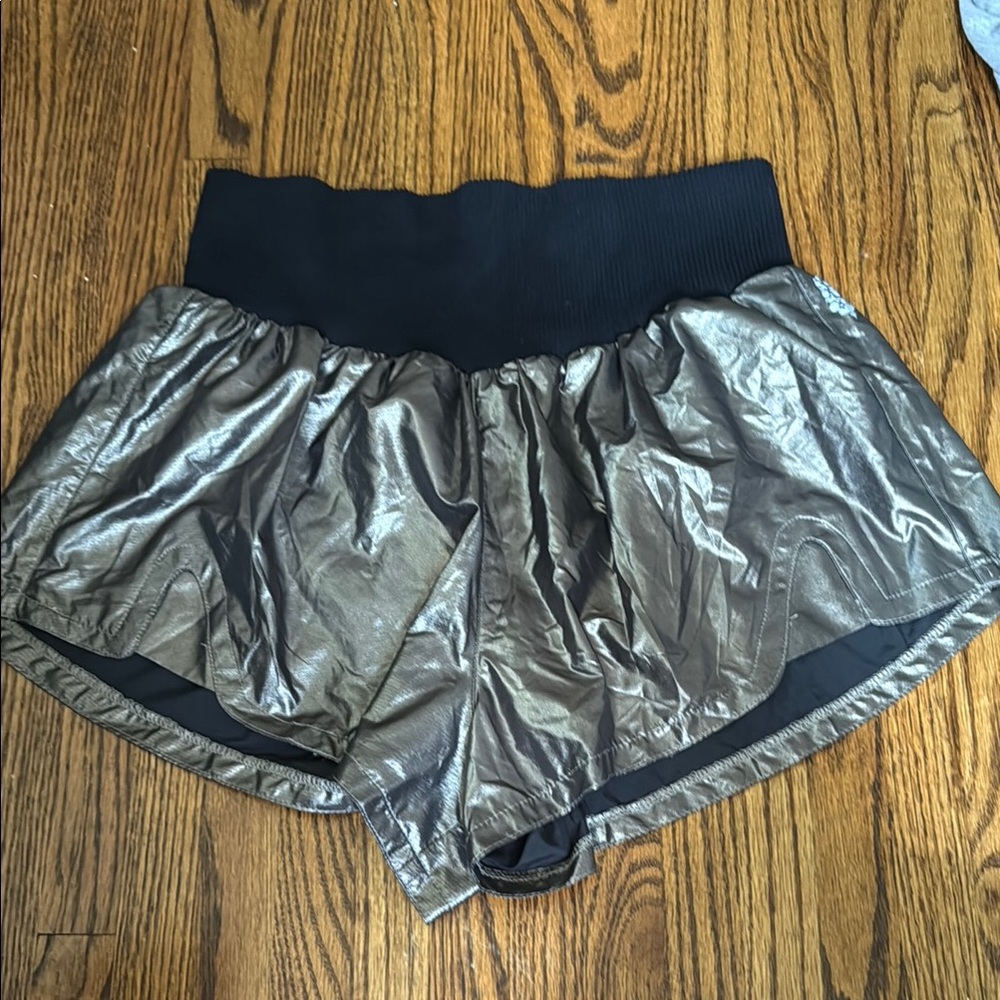 Metallic Women's Athletic Shorts